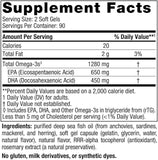 Nordic Naturals Ultimate Omega, Lemon Flavor - 180 Soft Gels - 1280 mg Omega-3 - High-Potency Fish Oil with EPA & DHA - Promotes Brain & Heart Health - Non-GMO - 90 Servings