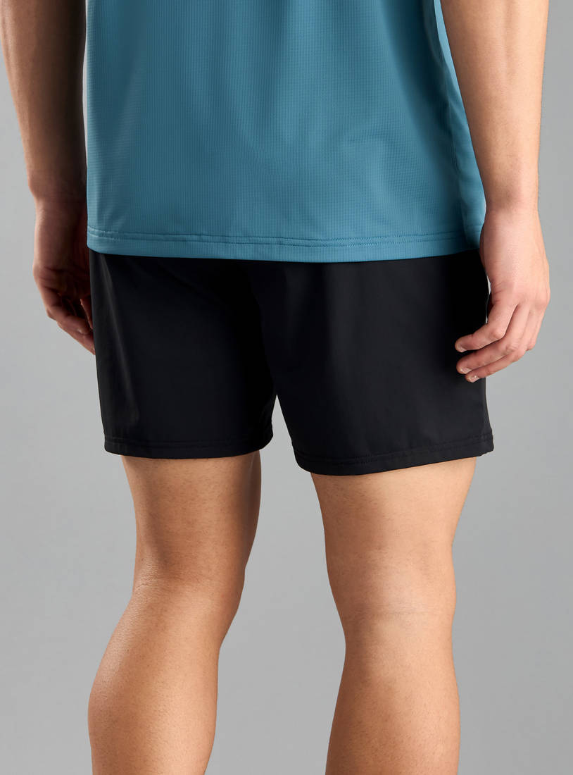 Text Detail Shorts with Pockets