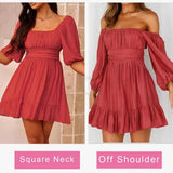Dokotoo Womens Summer Dresses Square Neck